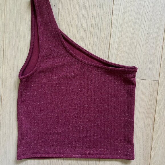 American Eagle One Shoulder Crop Top - Picture 2 of 3